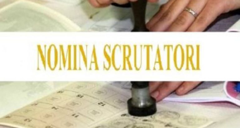 SORTEGGIO SCRUTATORI