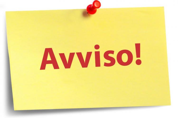 AVVISO RINVIO COLLOQUIO